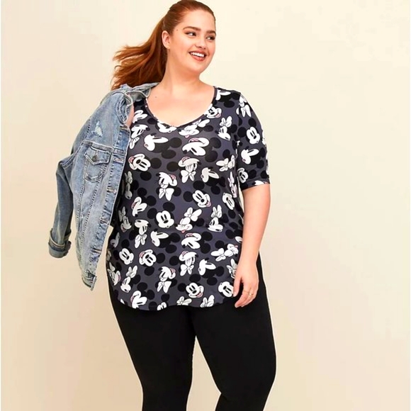 ❤️NWT VINTAGE TORRIID TUNIC DISNEY MICKEY MOUSE TEE GREY SUPER SOFT TUNIC - Picture 3 of 10